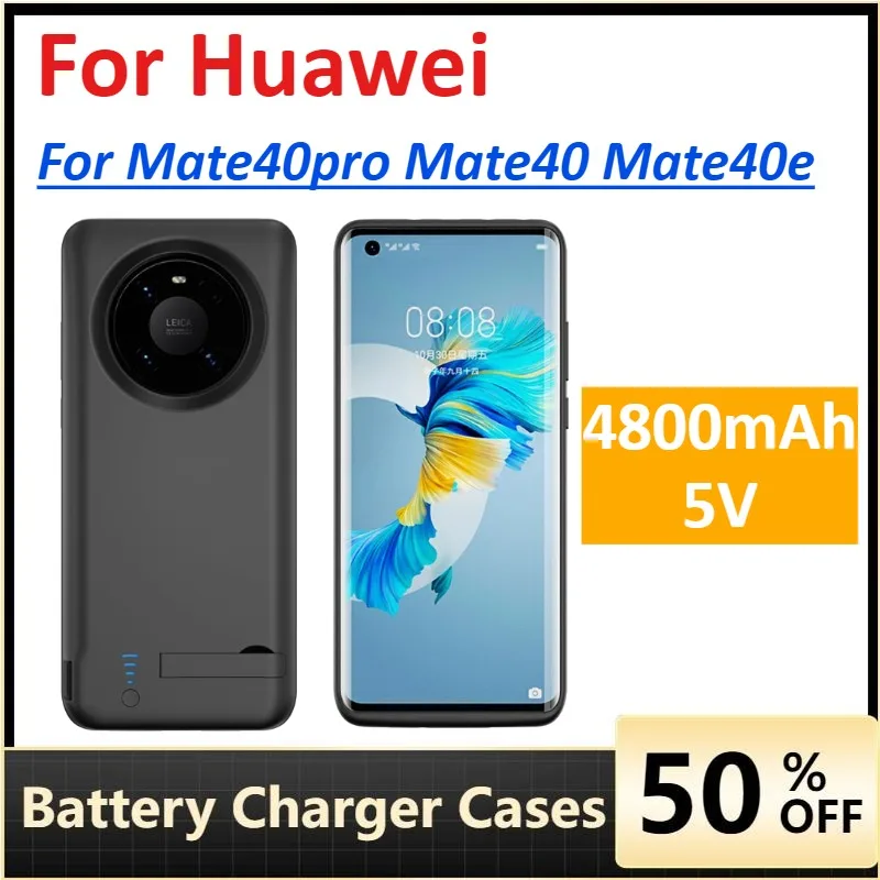 

Battery Charger Cases for Huawei Mate40pro Mate40 Mate40e 5000mAh Power Bank Case Mobile Phone Accessories