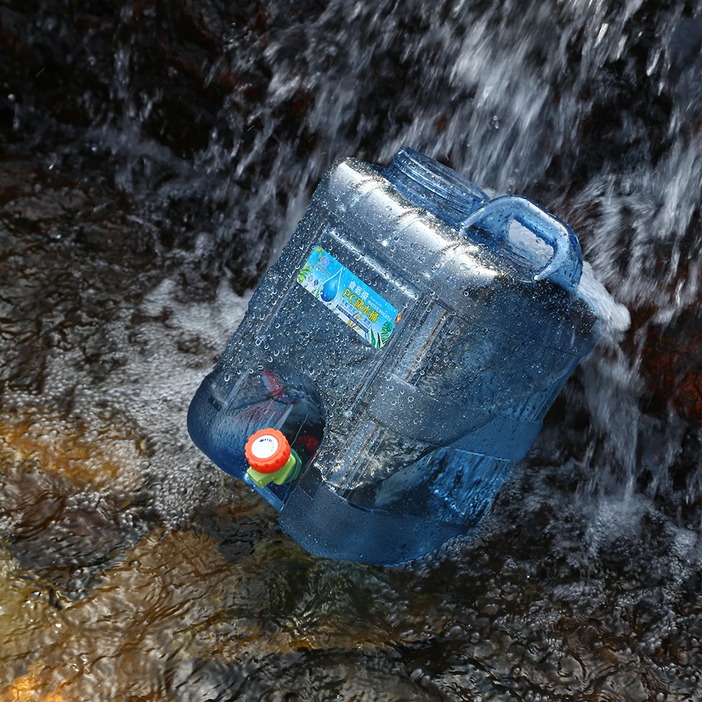 Portable 7.5/10/15L Water Container with Faucet Self-Driving Tour Leakproof Camping Water Bucket Tank for Picnic Hiking ﻿ image 6