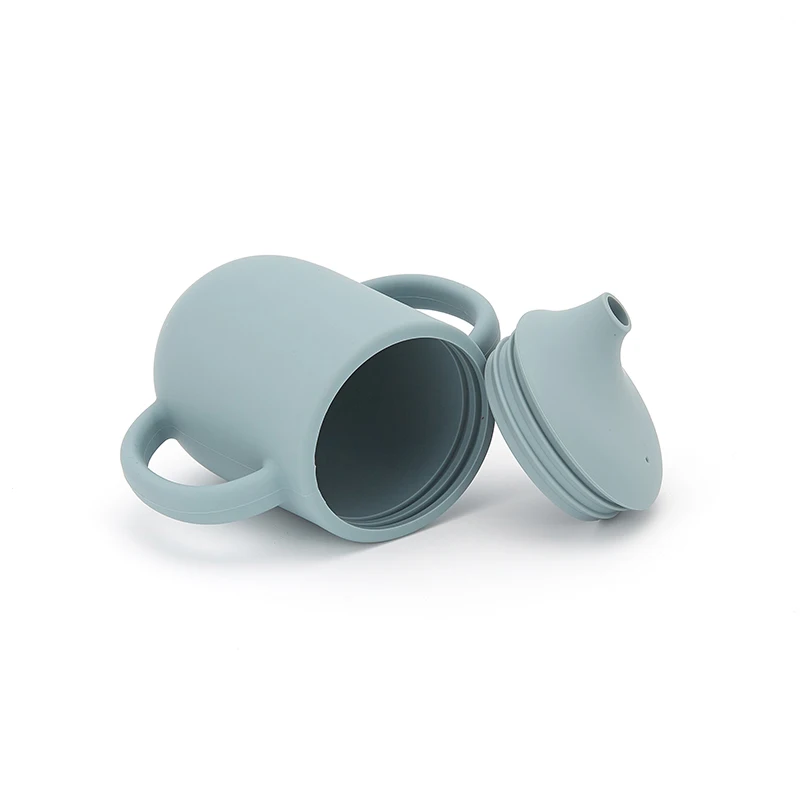Silicone high quality baby drinking cup silicone sippy cup design silicone milk cup juice cup
