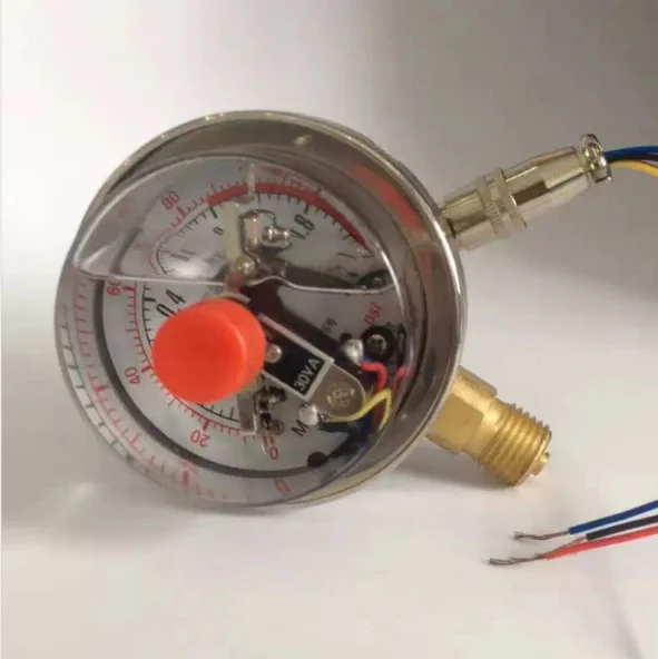 YNXC-60 Shock-proof and shock-proof electric contact pressure gauge 1.6MPa 25 40 60