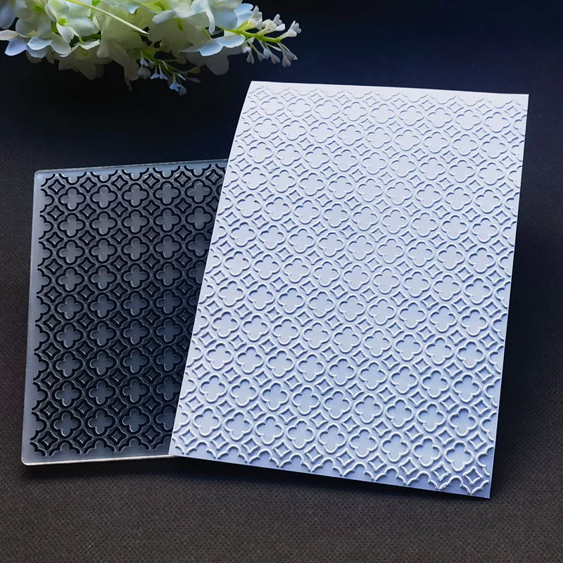 Four sided continuous pattern design - craft plastic folders, scrapbook paper, business card printing, decorative products