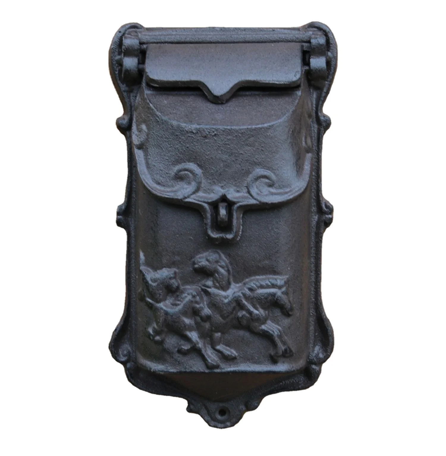 

Чугунный почтовый ящик, металлический открытый замок, настенный антикварный почтовый ящик