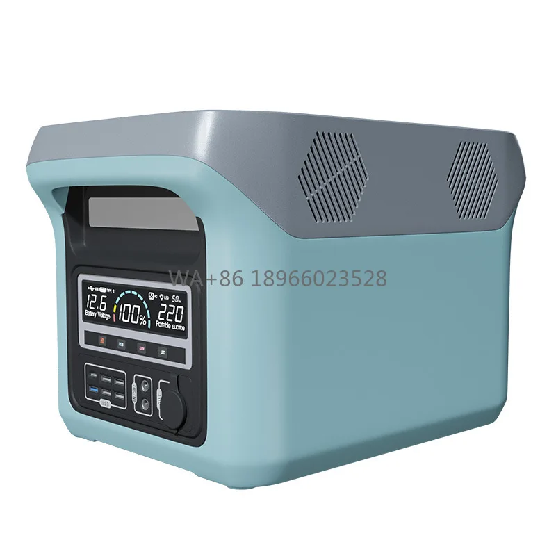 

Light Power Bank 220V Portable Mobile Power Station1500W Emergency Power Supply Rechargeable Energy Storage Outdoor Camping