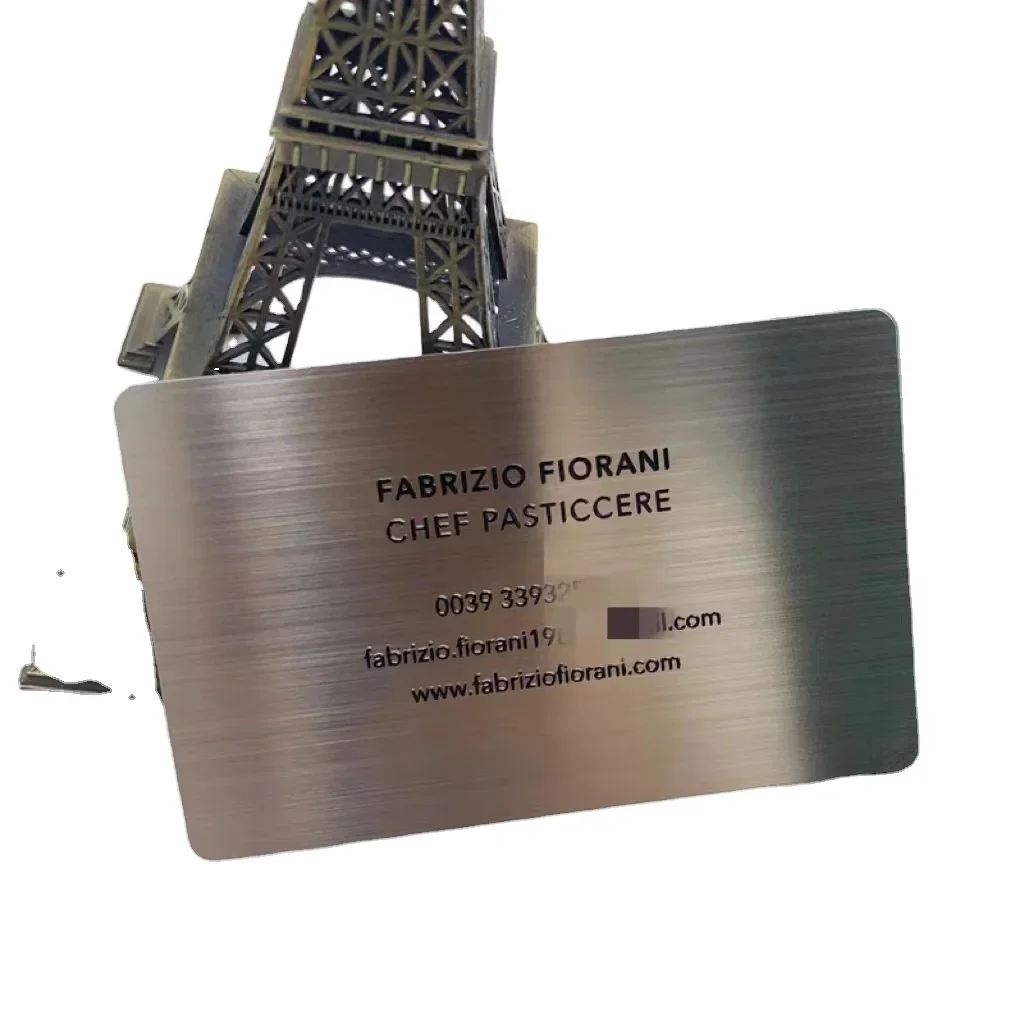 

Hot Sale Smart Social Media Nfc Digital Metal Business Card with QR Code