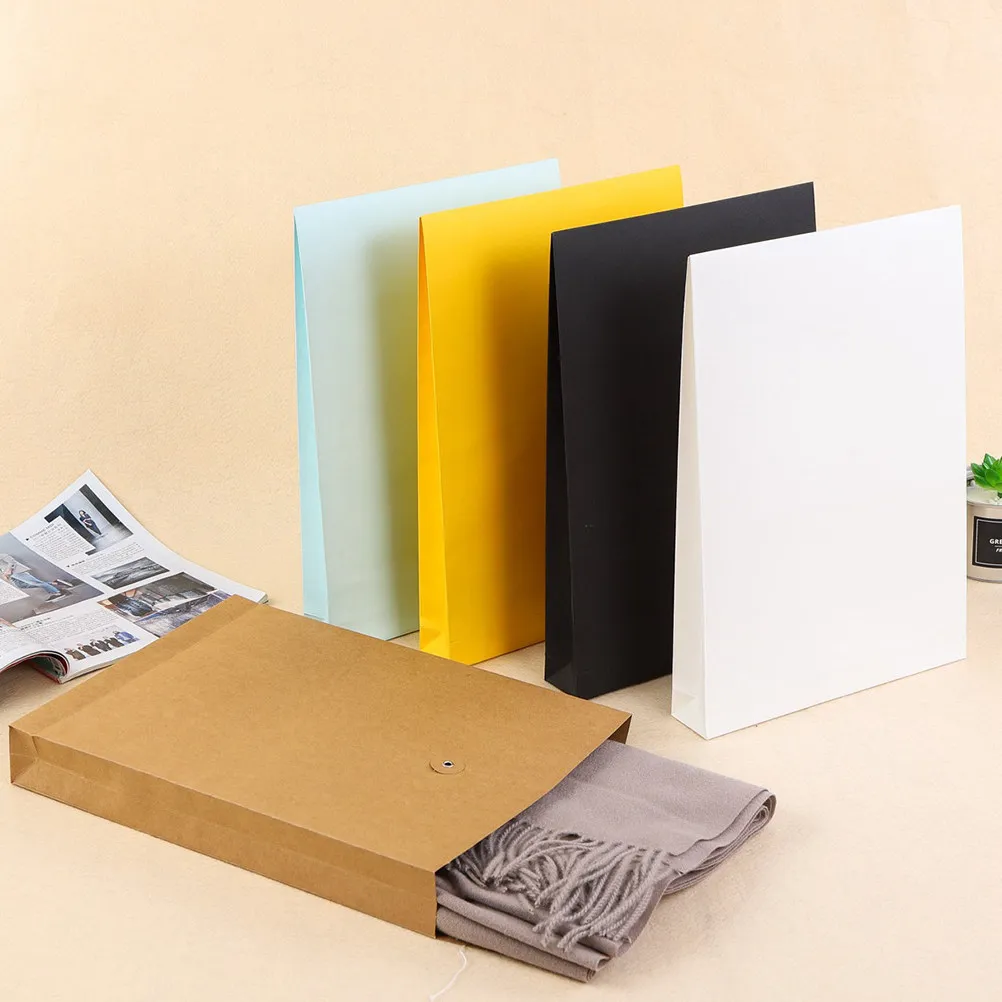

6Pcs A4 Black Document Pouch File Holder Lightweight Portable Case for Papers Pens Cards Daily Use School Work