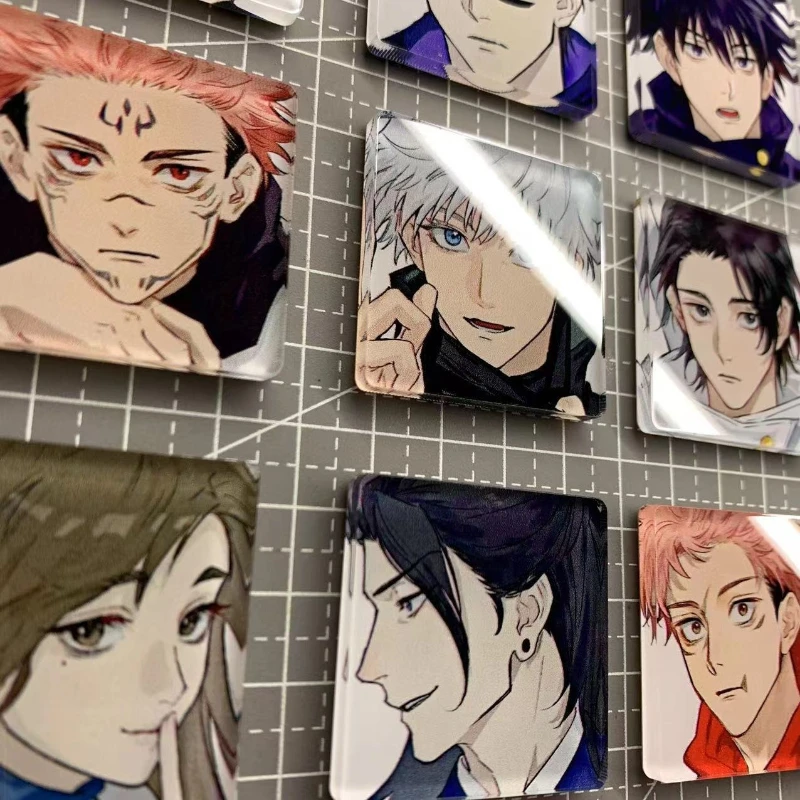 

Jujutsu Kaisen Anime Merchandise Cartoon Cute Acrylic Magnetic Refrigerator Sticker Creative Personalized Home Decor Magnet Gift