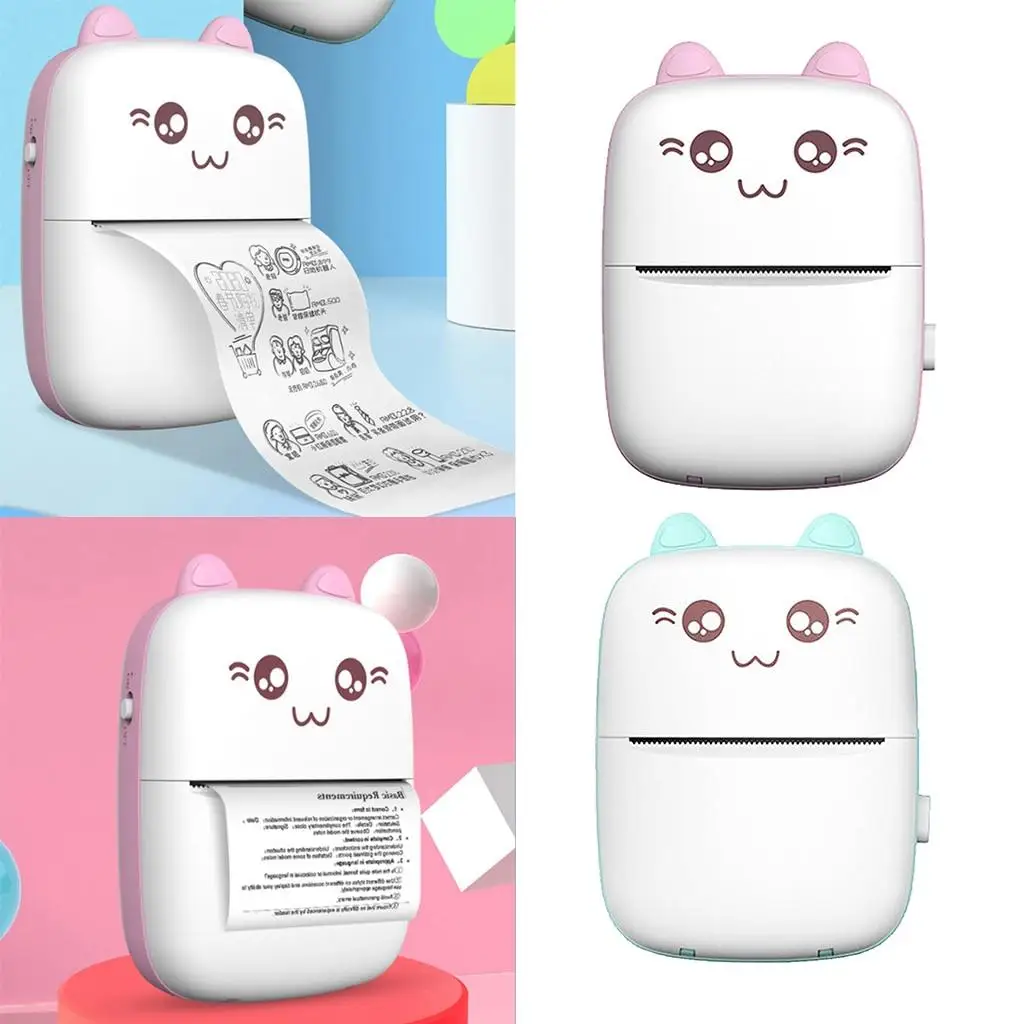 203dpi Portable Mini Printer C9 Label Memo Printing USB Cable Sticker BT Wireless Inkless Self-adhesive Thermal Imprimante