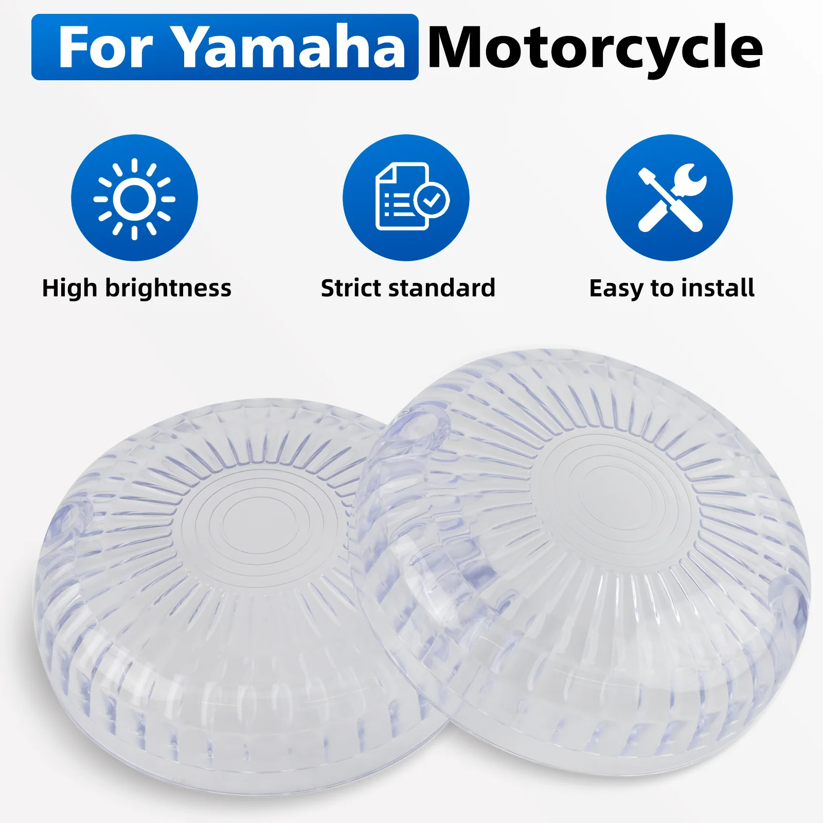 2pcs Motorcycle Turn Indicator Signal Light Len Covers For Yamaha Cruisers V-Star 1100 650 Virago 250 535 700 750 1000 1100