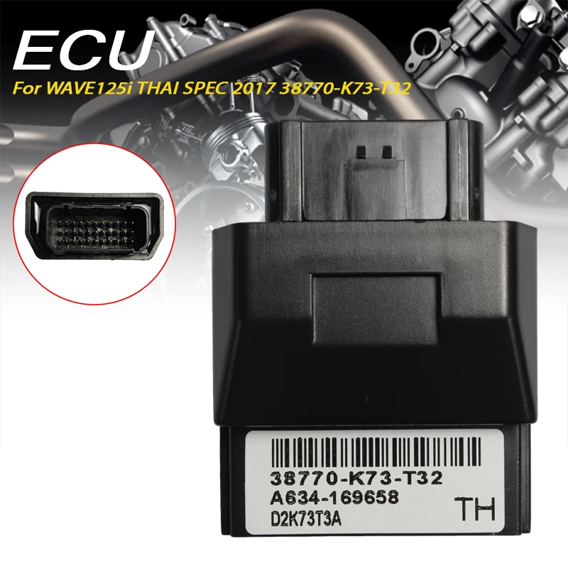 ECU ECM PGM-FI Module 38770-K73-T32 for Wave 125i Thai Spec 2017 Replacement