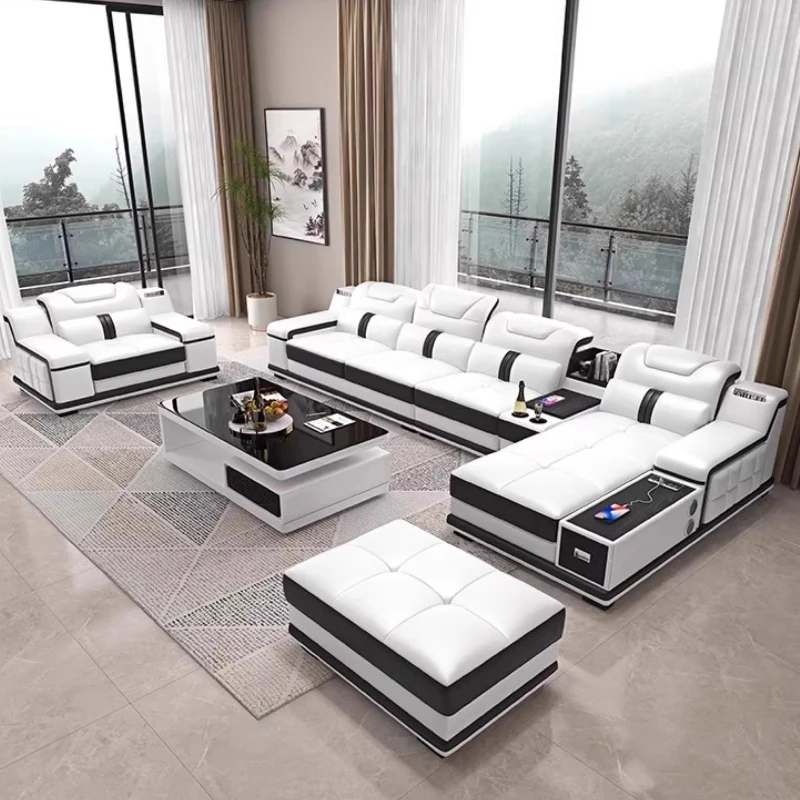 

m Multifunctional Modern Sofa Leather Luxury Comfortable Minimalist Sofa Floor Sectional Articulos Para El Hogar Furniture m