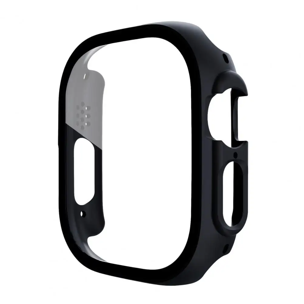 Watch Cover Hollow Solid Color Drop-proof Hard PC Watch Protective Case Bumper Shell for Apple Watch Ultra 49mm