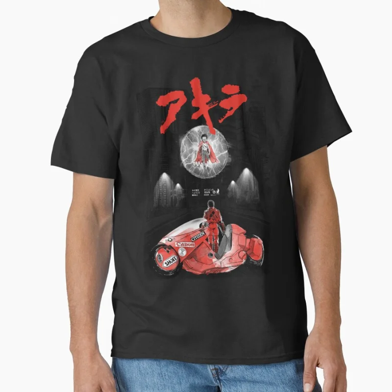 

Welcome to Neo Tokyo Explosion Akira Cyberpunk Anime T shirt Large size Tops Manga Graphic Print Y2k Clothes Cartoon Tee