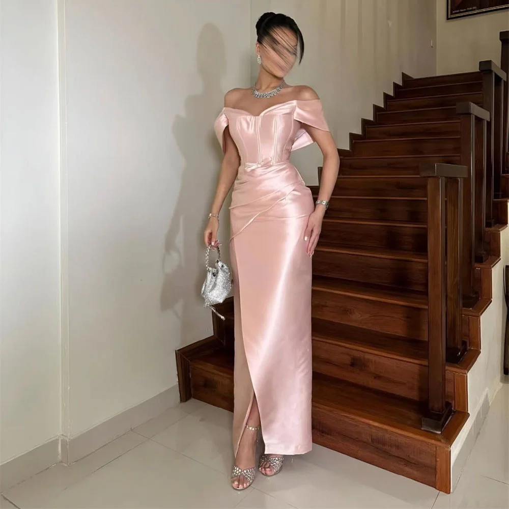 

ROYET Sweetheart Off The Shoulder Simple Short Sleeve Mermaid Evening Dress Ankle Length Formal Prom Gown Customized New 2025