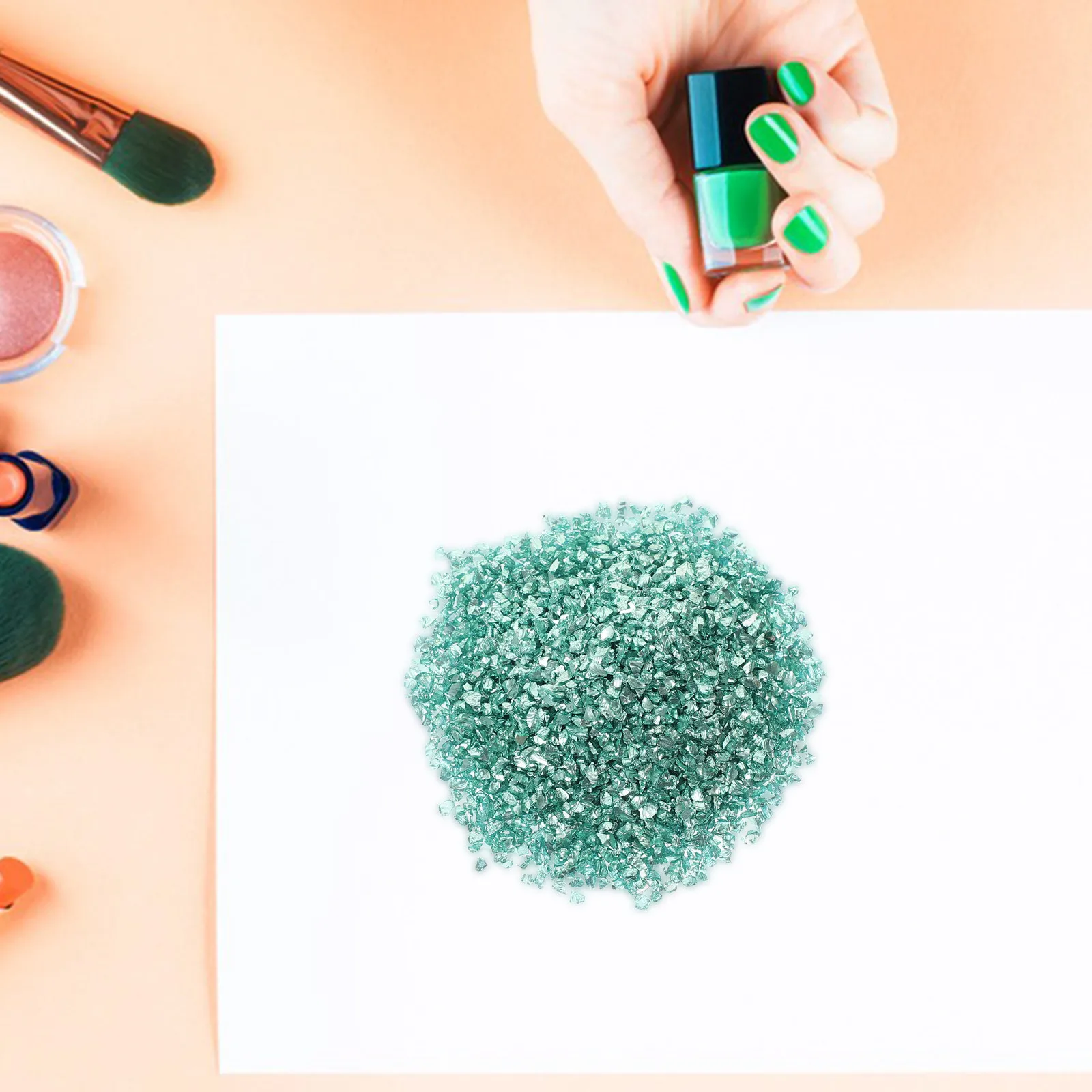 

Irregular Glass Chips Nail Art Decors Crushed Glass Charms for DIY Creativity Vibrant Colors Fade-Resistant Art