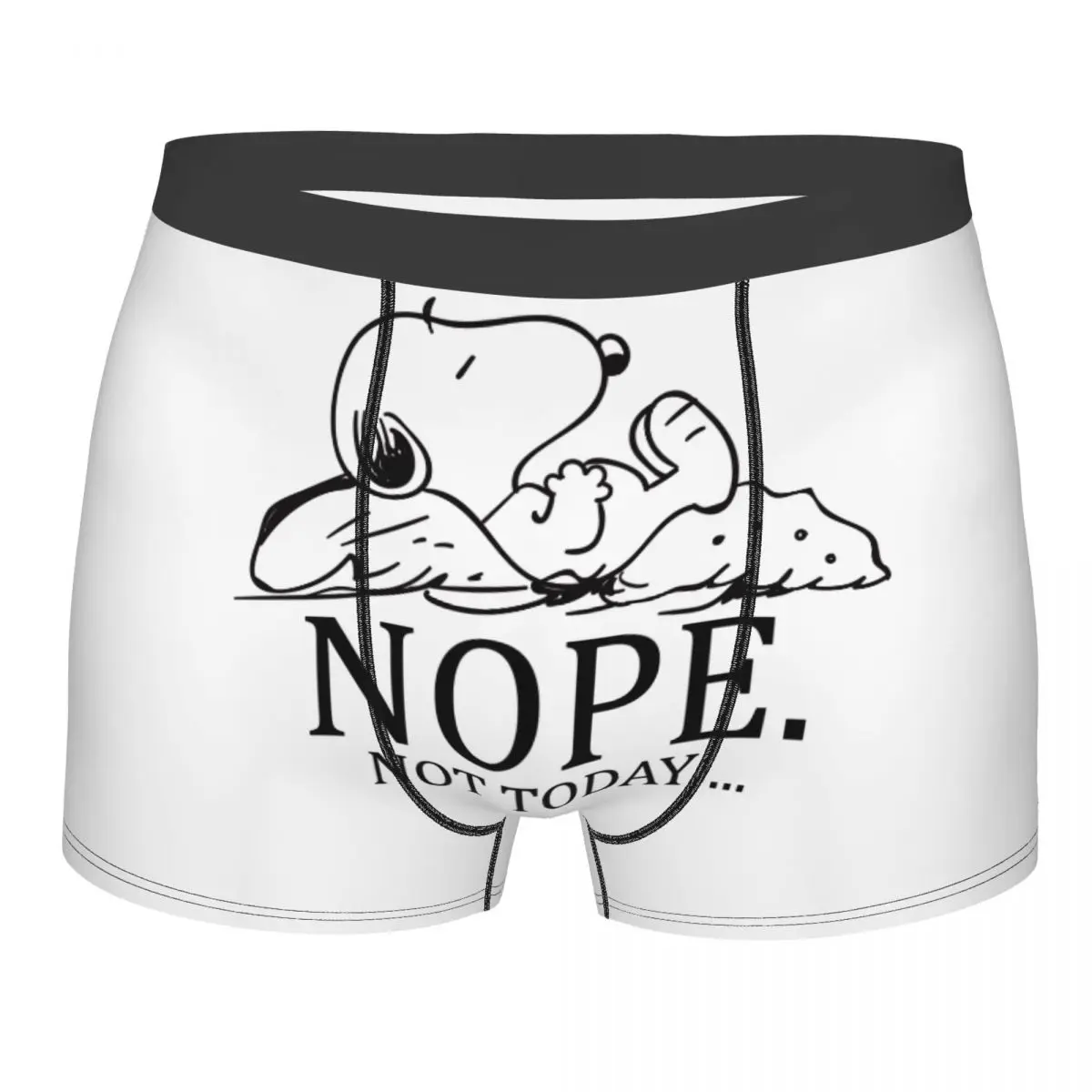 Cartoon Snoopy Woodstock Anime Dog Boxer Shorts Men 3D Printed Male Breathbale Underwear Panties Briefs