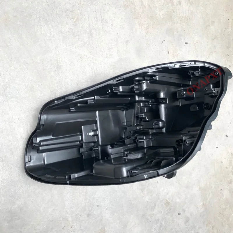フロントヘッドライトカバーブラックベースヘッドランプバックハウジング底部保護シェルメルセデスベンツ E クラス W213 2016-2020