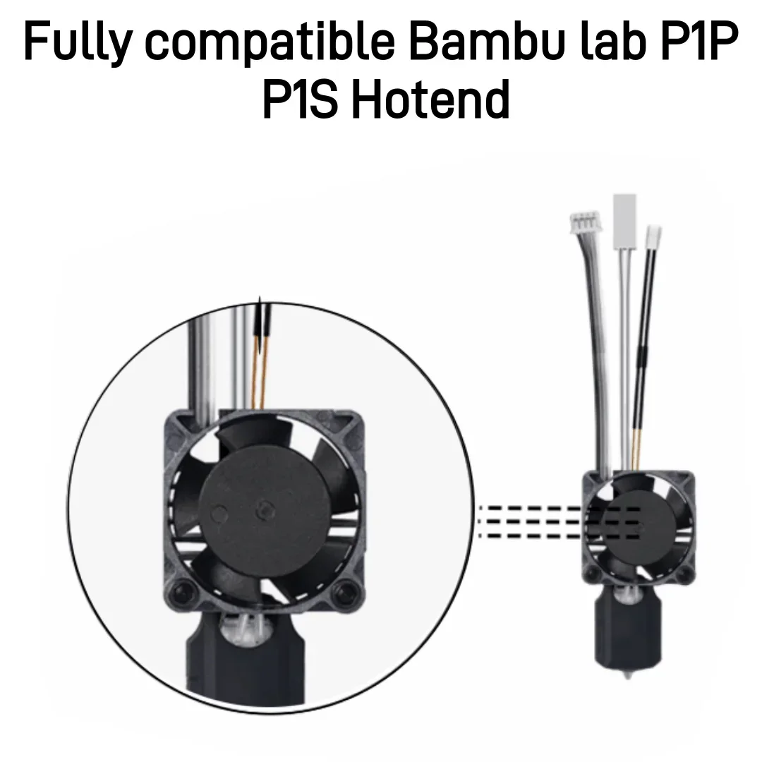 For Bambu Lab P1 Series High Quality Cooling Fan 2510 High Speed Cooler Fans Fit Bamboo bambu lab P1P P1S 3D Printer Accessories