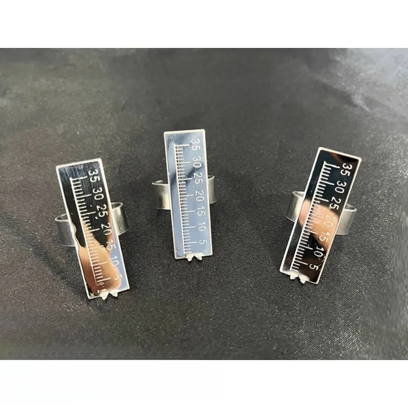 

Dental Stainless Steel Ruler Measuring Ruler Root Canal Length Measuring Ring Ruler Measuring Table Caliper Oral Cavity