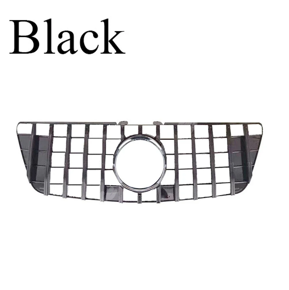 Front Racing Billet Bumper Grille Upper Cover For Mercedes-Benz W164 ML Class ML280 ML320 ML350 ML450 ML500 ML550 2009 -2011
