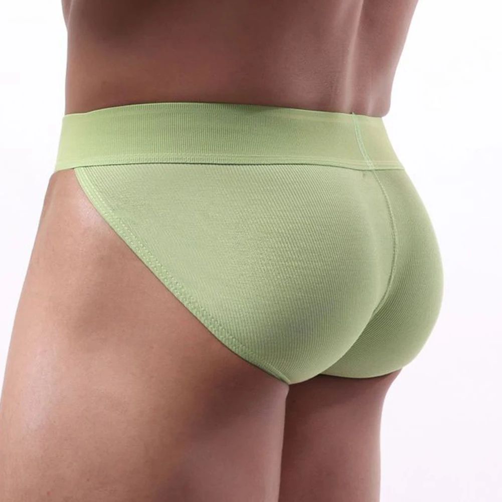 

Comfortable Breathable Men's Underwear Briefs Bulge Pouch Solid Color Sport Underpants Panties for Active Lifestyle