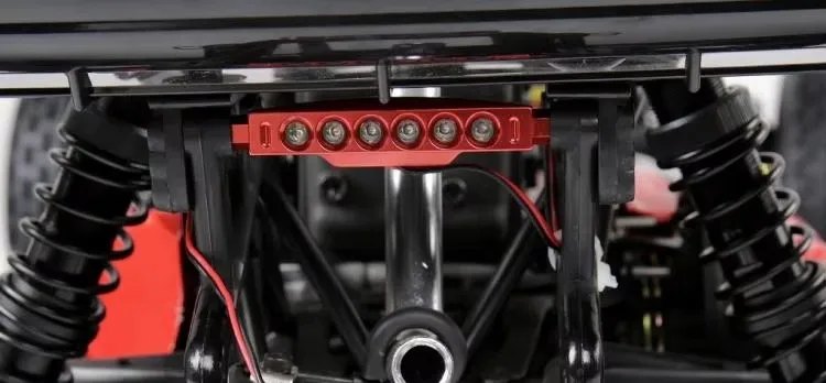 CNC 정밀 가공 풀 메탈 램프 홀더 ROVAN ROFUN HPI BAJA 5B용 리모컨 전후방 라이트 세트