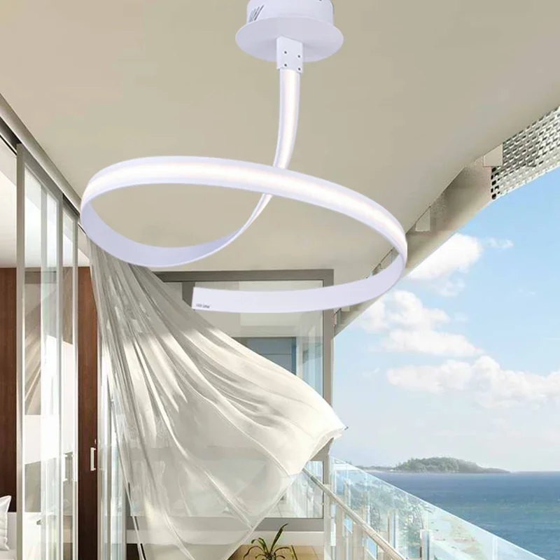Lámpara De Techo moderna DIY blanca/cálida con luz De Techo LED De aluminio acrílico para el hogar, lámpara De Techo para interiores, luminarias