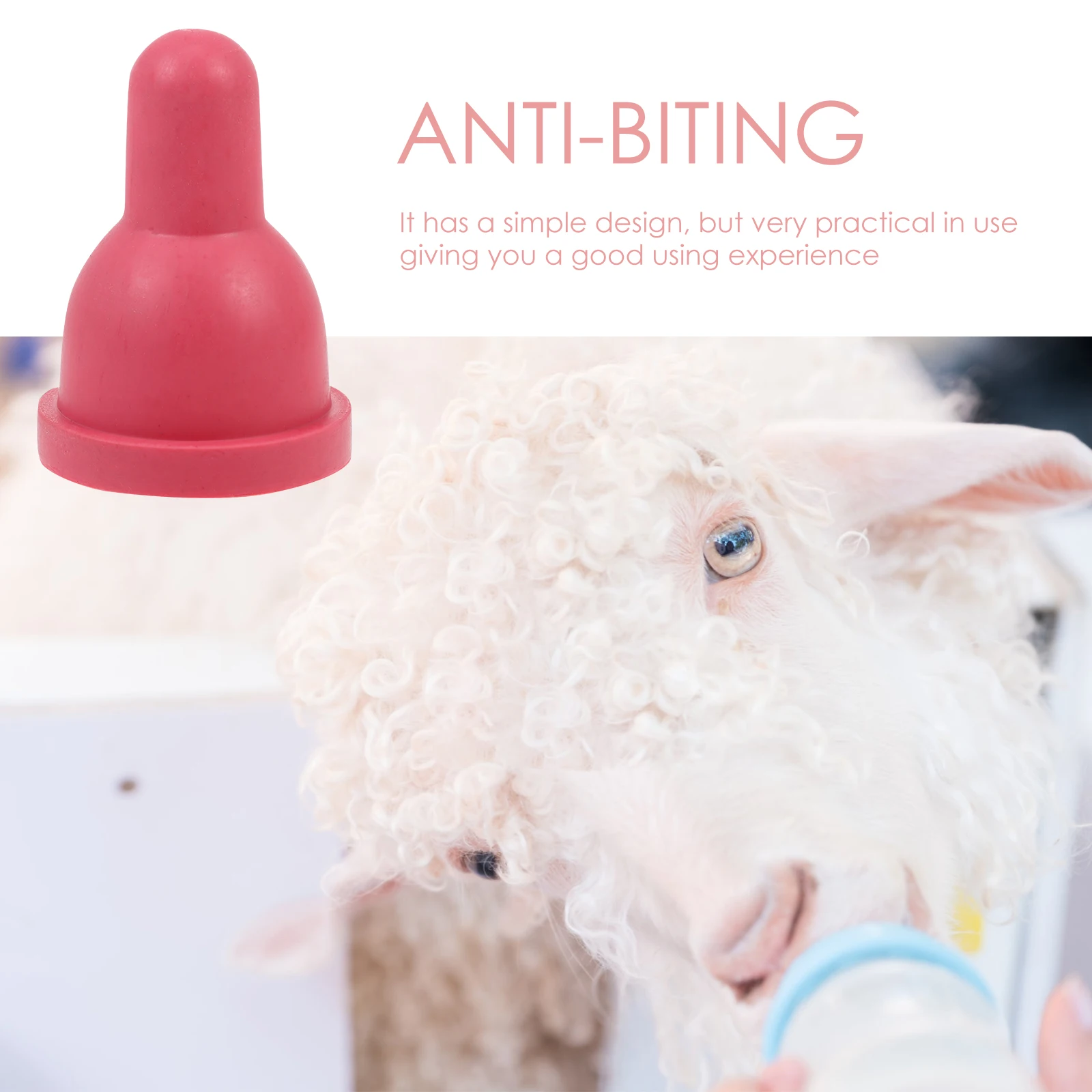 

Sheep Feeding Bottle Cow Nipple Calf Milk Small Animal Lamb Baby Nipples Rubber Nursing Livestock Supplies Farm Replacement For
