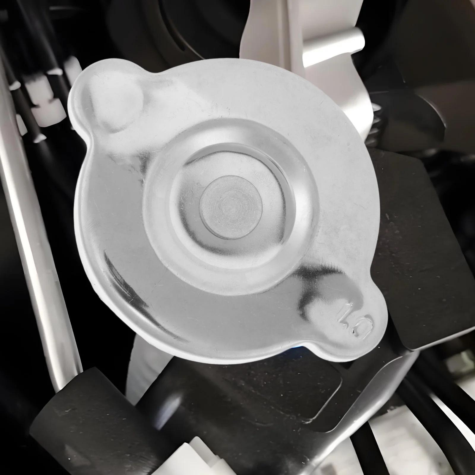 

Stainless Steel Radiator Cap High Pressure Engine Coolant Reservoir Replacement Universal Metal Seal Cover Durable