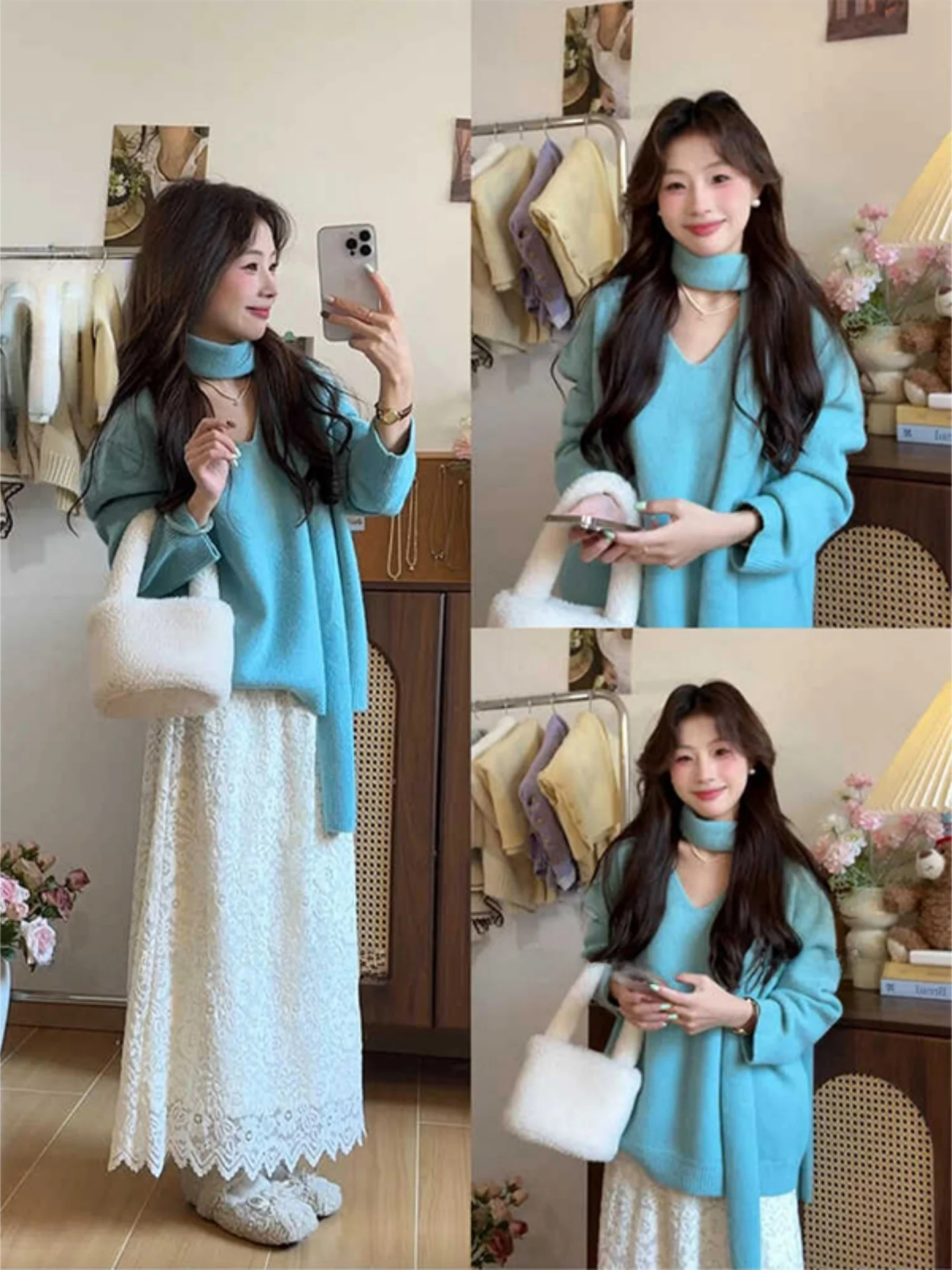 

Корейский модный комплект из двух предметов серии Sle Gentle для женщин: свободный топ и юбка с высокой талией, новые весенние шорты