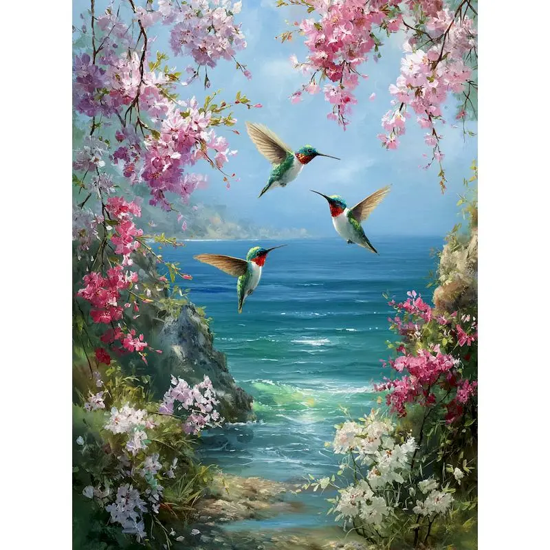 

GATYZTORY DIY Pictures By Number Scenery Kits Drawing On Canvas Painting By Numbers Seascape Hand Painted Paintings Home Decor