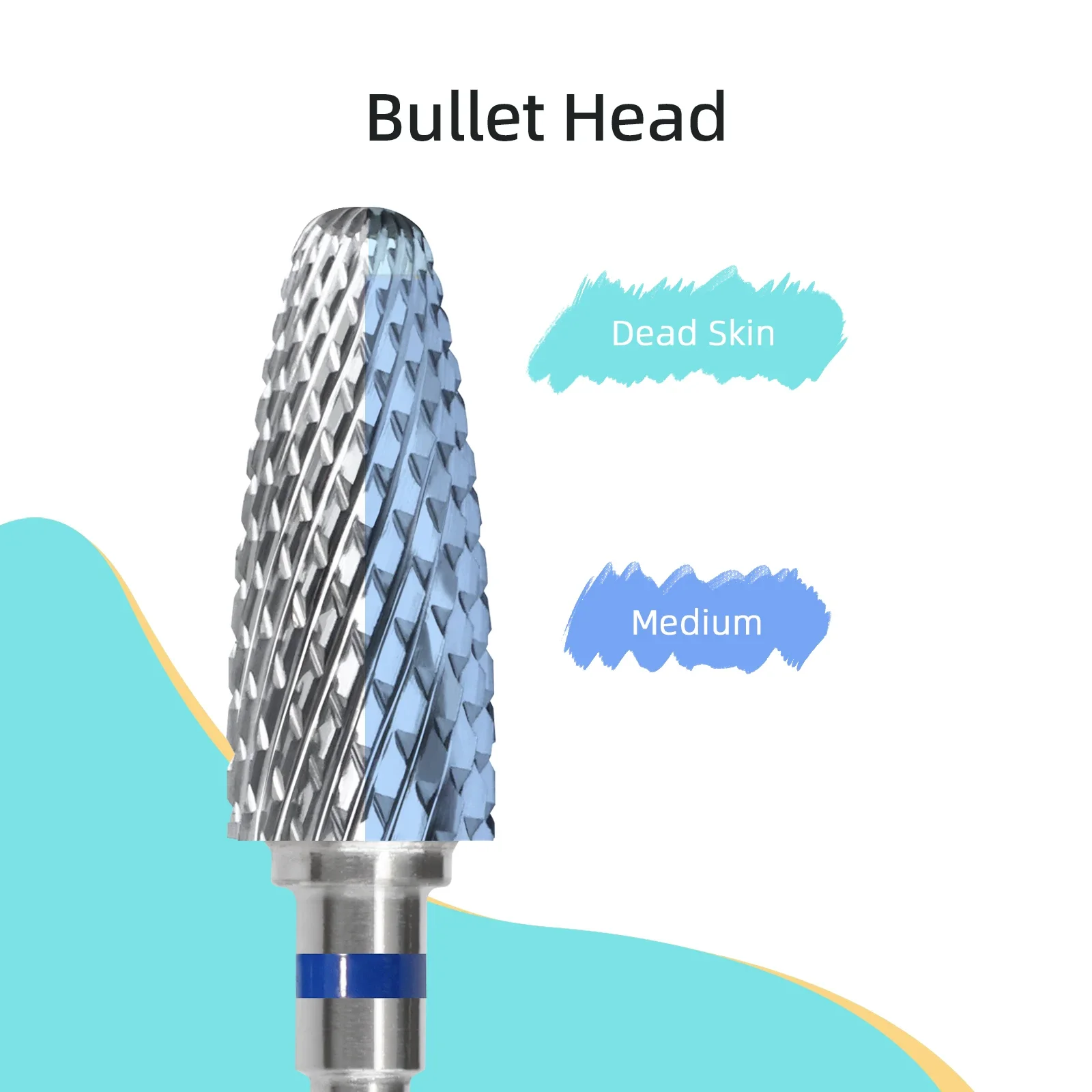 HYTOOS-brocas de carburo para uñas, broca rotativa profesional para uñas con llama, removedor de Gel acrílico para manicura, accesorios para uñas