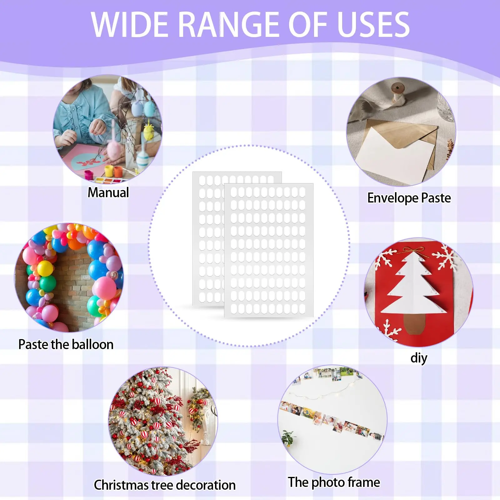 LINMANDA False Tip เทปกาวสองหน้าแท็บแถบแสดงเล็บสำหรับผู้ถือเล็บเทปแสดงเล็บ