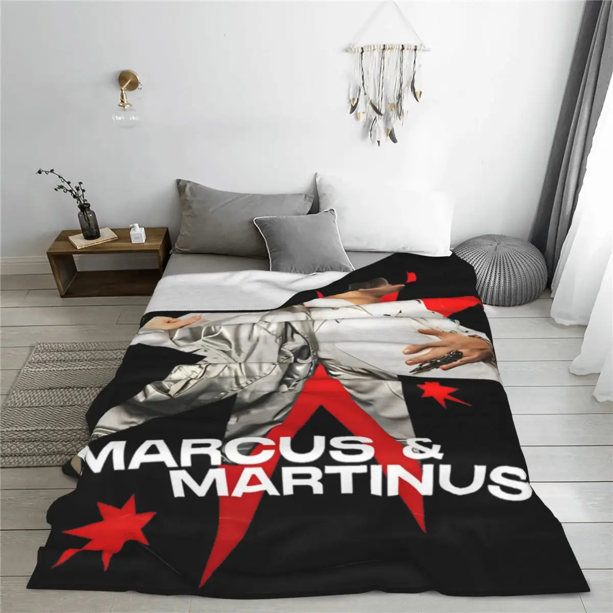 Marcus And Martinus Sweden Norway Eurovisions 2024 Malmo Blankets Fleece Lightweight Thin Throw Blankets for Home Rug Piece