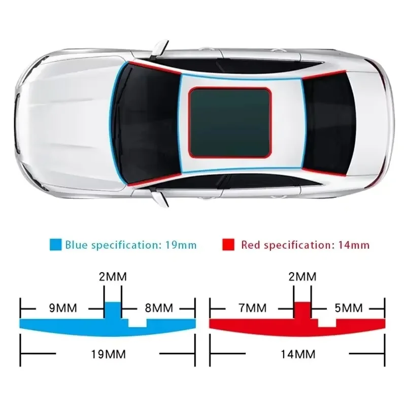 Car Rubber Seal Strips Auto Seal Protector Sticker Window Edge Windshield Roof Rubber Sealing Strip Noise Insulation Accessories view 3