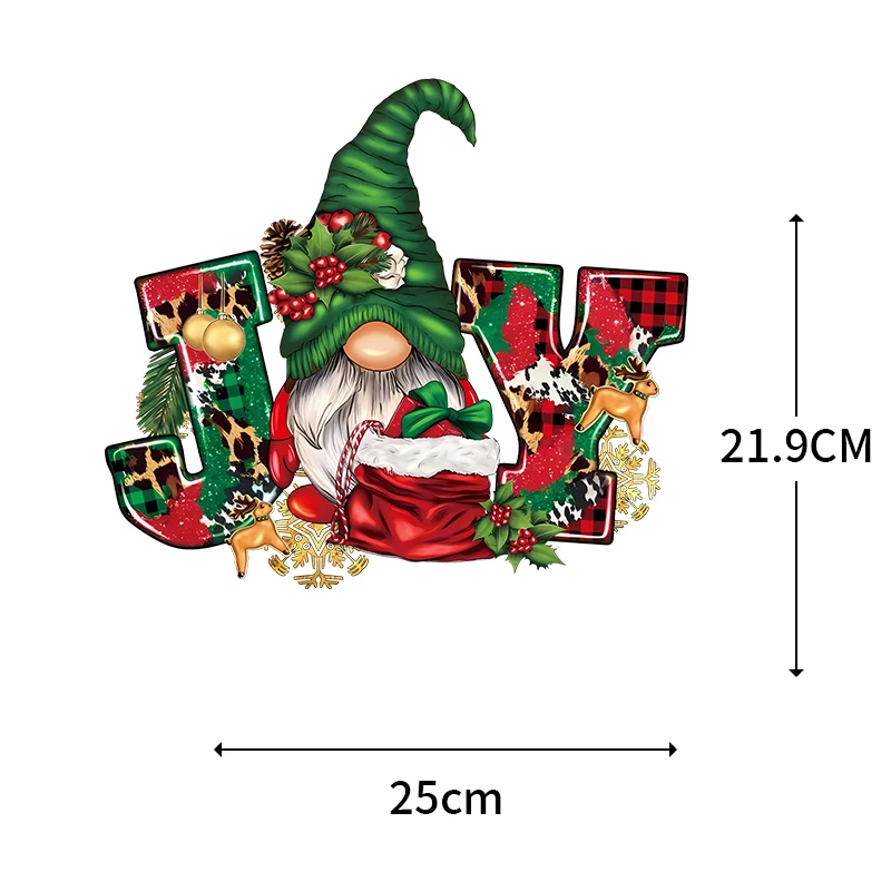 Żelazko na świątecznej naszywce DIY topy termotransferowe bałwanki święty mikołaj choinki aplikacja winylowe żelazko na ubrania naklejki