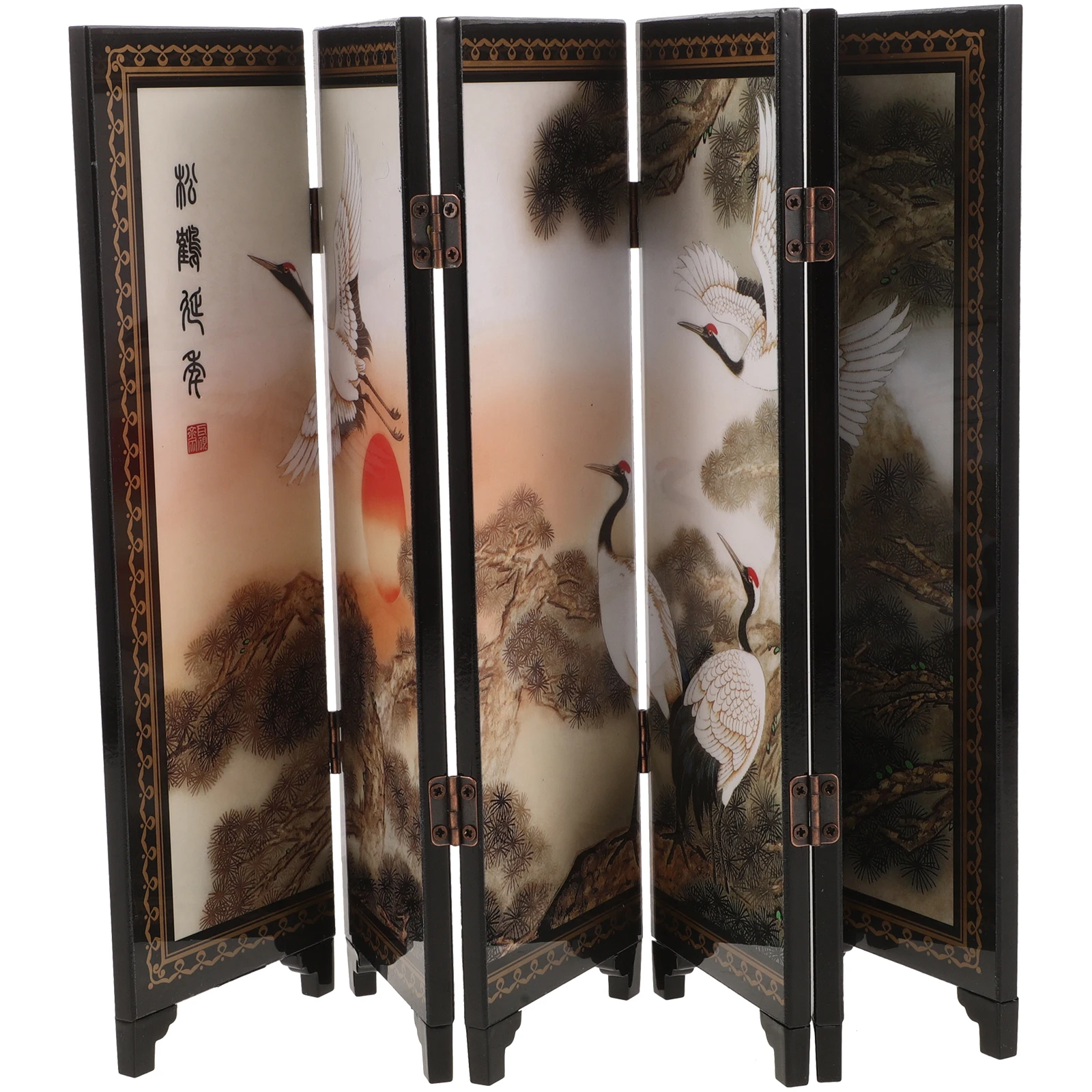 

Screen Decor Mini Folding Panel Home Dividing Line Desktop Display Chinese Furniture Living Room Study Toy House Decor