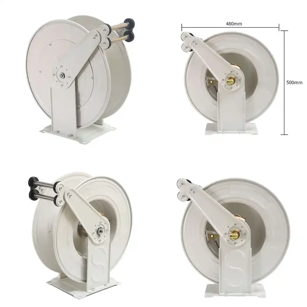 Industrial Automatic Retractable High Pressure Washer Hose Reel Without Hose for 30M Hose