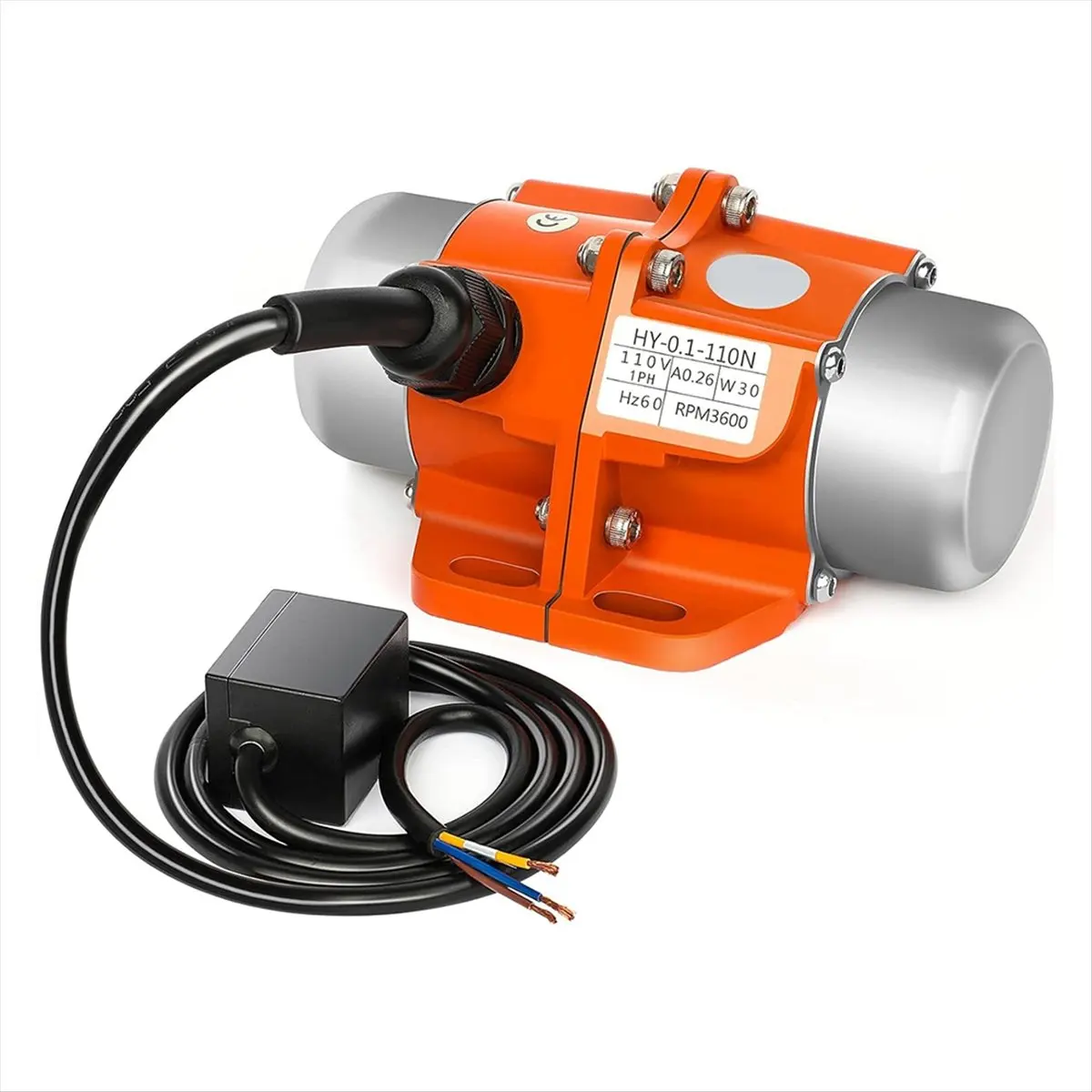 REST Concrete Vibrating Vibrator Motor, 30W Concrete Vibrator Waterproof Vibrating Motor 110V 3600rpm for Shaker Table