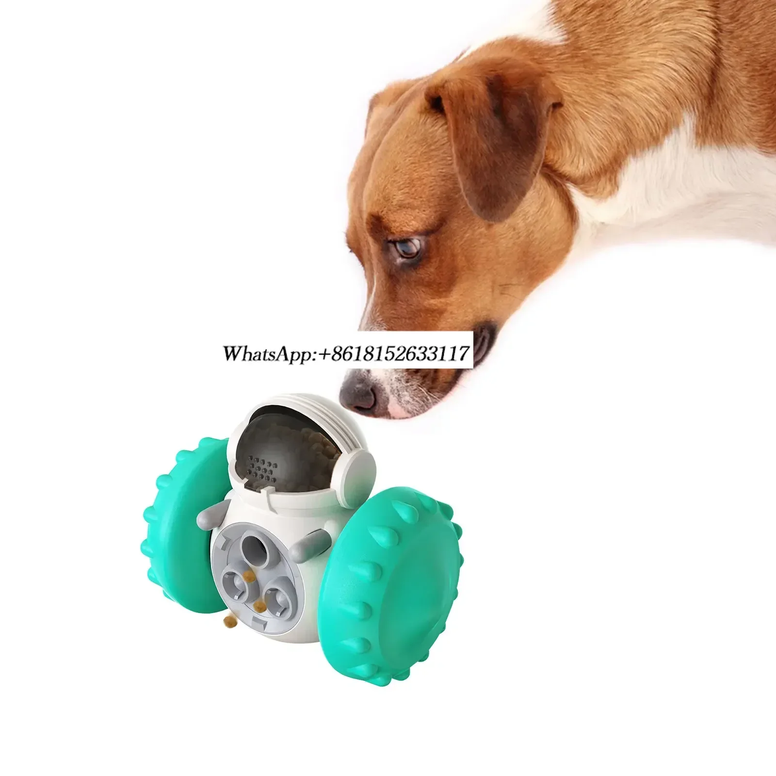 لعبة القط مع 360 °   تصميم دوار، عجلة توزيع الطعام التفاعلية، مادة PEGT وABS المتينة، ممتعة للقطط المتعددة مم