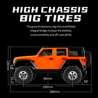 JJRC C8801 1:18 RC Model Simulation Jeep RC Car 2.4G Full Scale Off-Road Crawler Climbing Remote Control Car Toy Gift For Boys