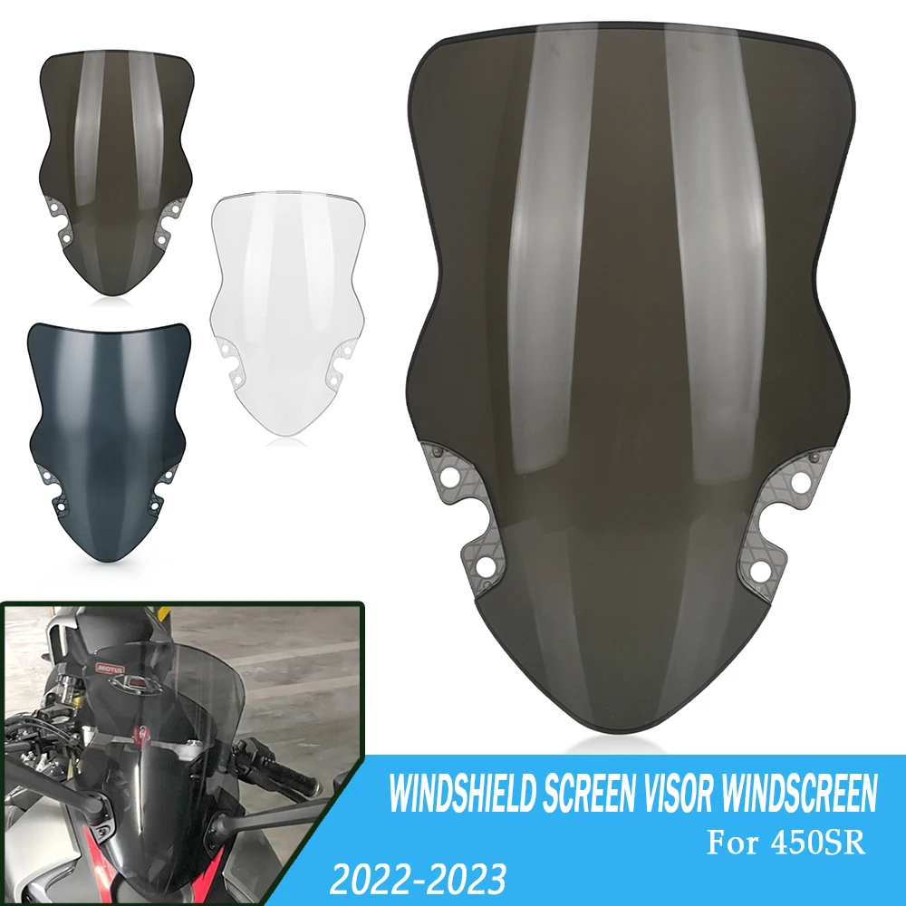 

Motorcycle Windshield Screen Visor For CFMOTO 450SR 450 SR/SS 450SS 2022 2023 2024 450SR Windscreen Wind Shield Deflector Cover