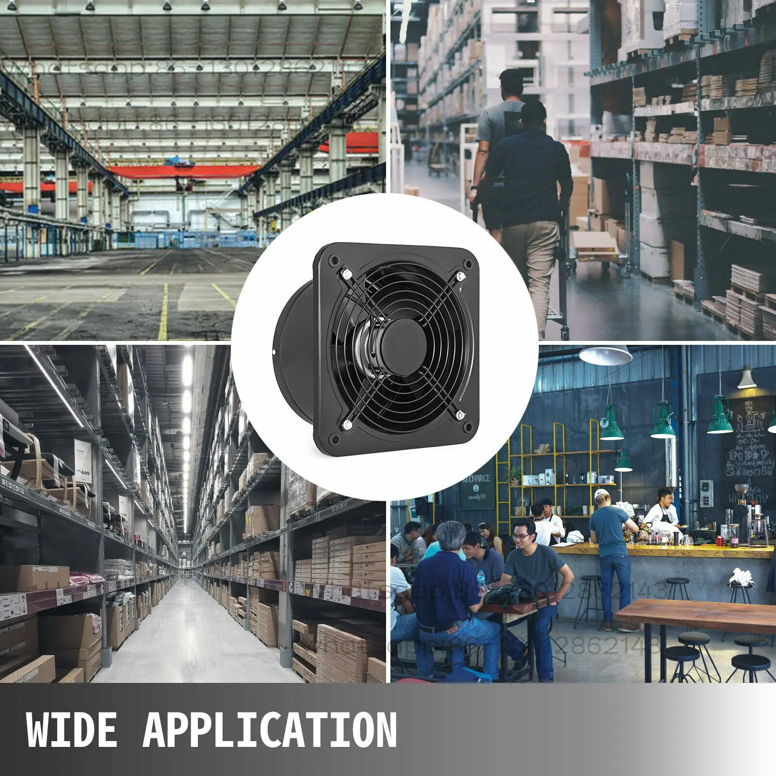 SucceBuy Commercial Industrial Ventilation Extractor Exhaust Fan 10