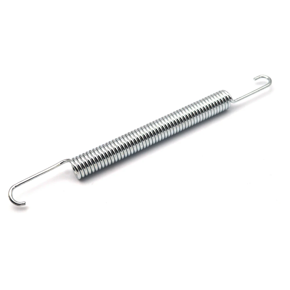 2PCS  Wire 2mm OD12mm Length 170mm Galvanized Steel Mechanical Extension Spring DIY Accessories Tension Spring With Hook