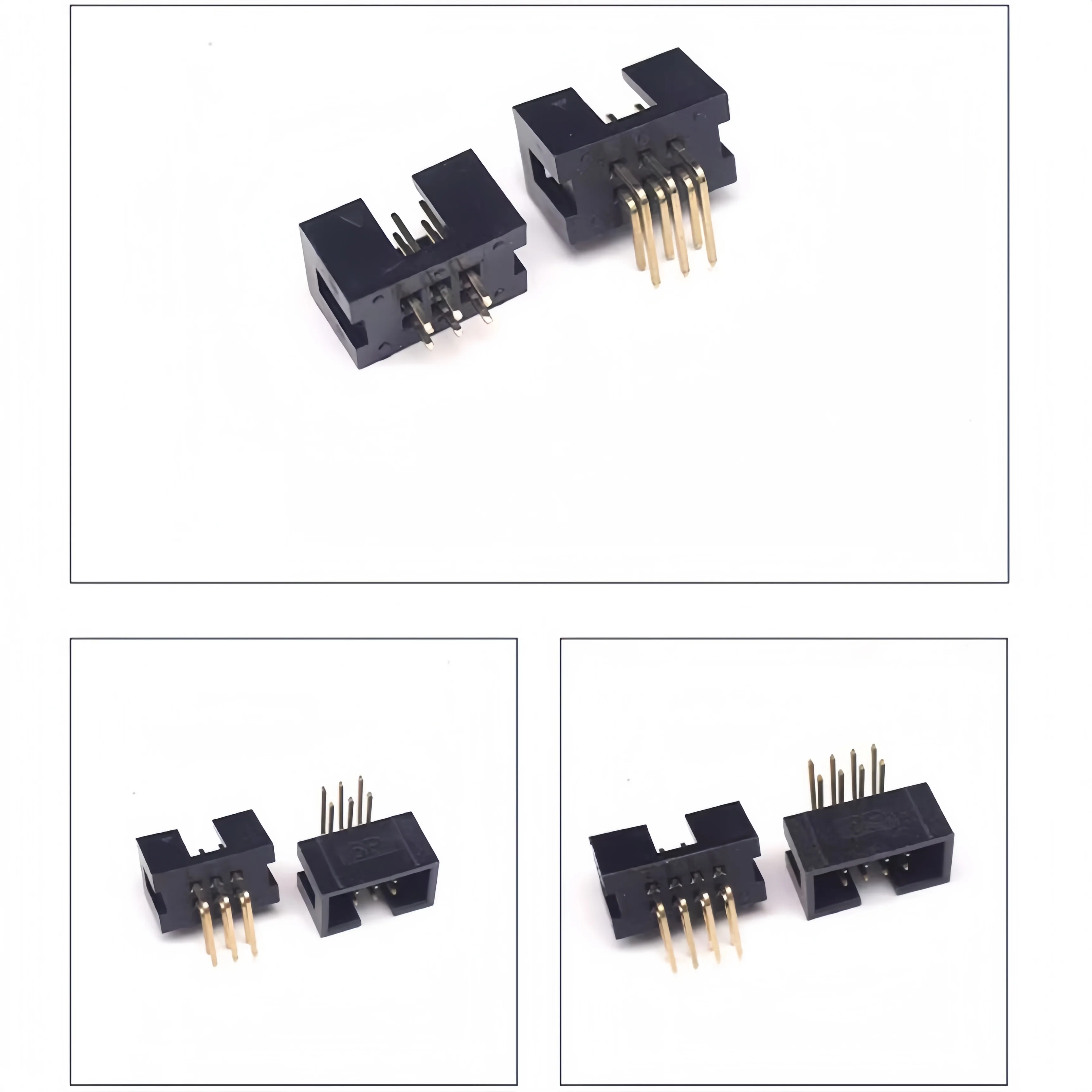 10 قطعة DC3 مقعد القرن البسيط 2.54 مقبس JTAG بإبرة الانحناء مع خيارات العد الدبوس 6/8/10/14/16/20/26/30-40/50P