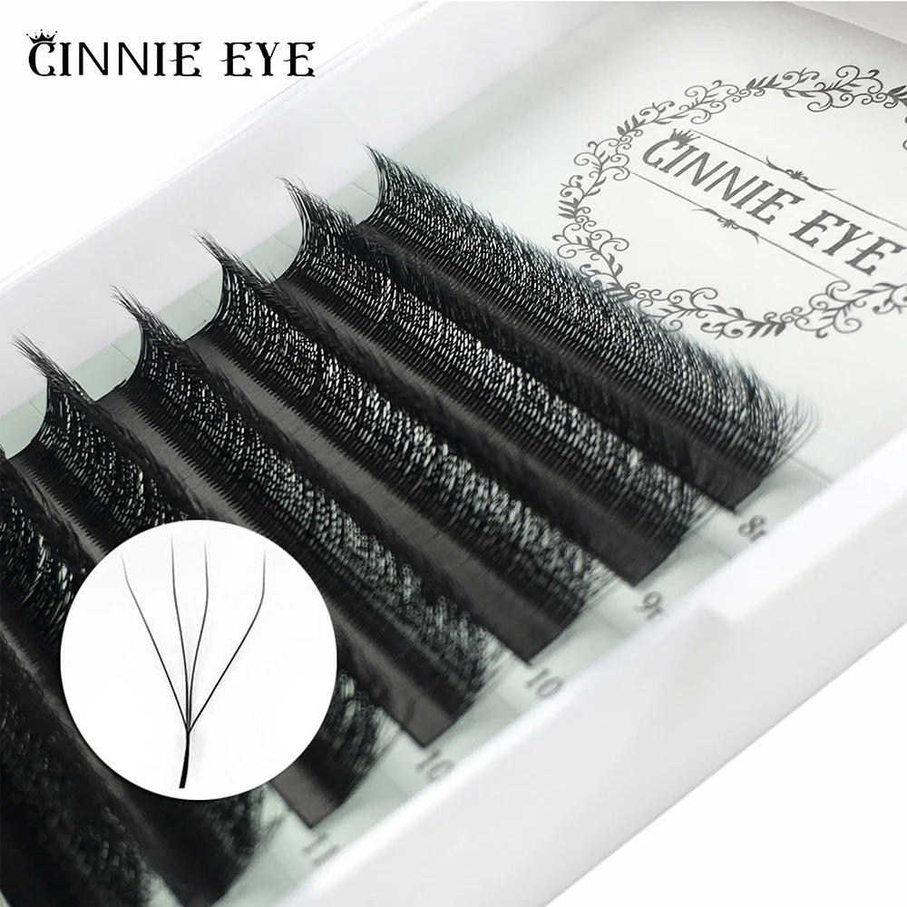 Cilios W 4D 5D W en forme de Cils Extension Russie Volume 4D W YY Cils Kit Individuel Faux Cils Cluster Faux Cil Naturel