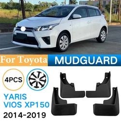 4PCS Mud Flaps for Toyota Yaris Vios Hatchback XP150 2014 2015 2016 2017 2018 2019 2020 Mudguards Fender Splash Guards Flap