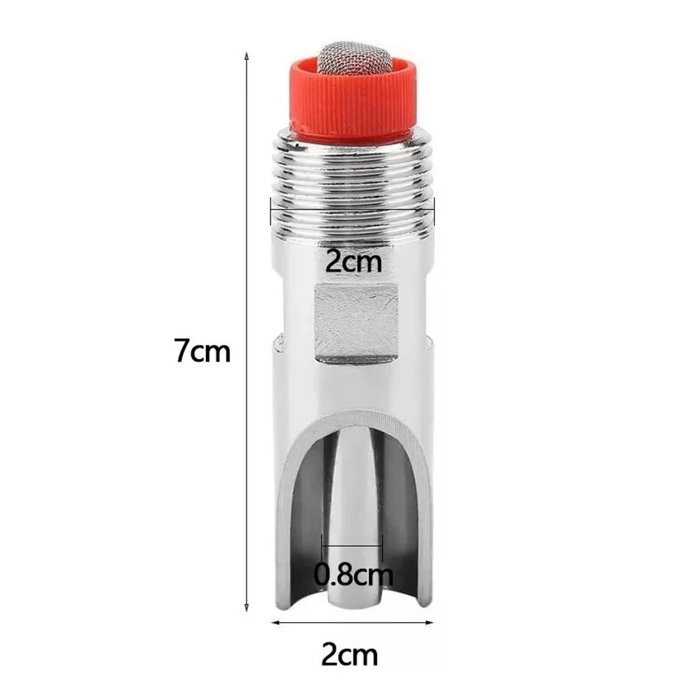 10pcs Automatic Pig Nipple Drinker Feeder Stainless Steel Piglets Cattle Waterer Drinking Red Duckbilled Poultry Wate System