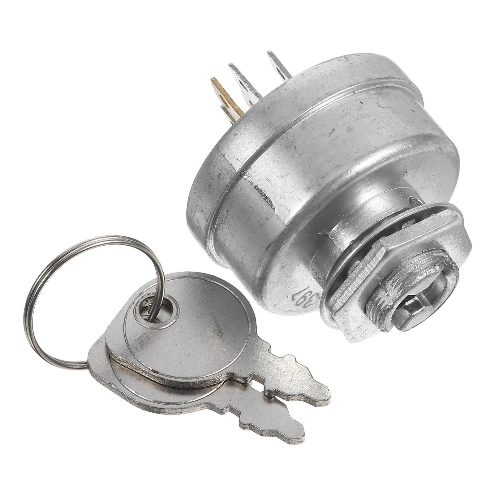 Key Ignition Switch for Lawn Mower Tractor Vehicle Replacement Starter Switch Panel Zinc Alloy Durable Easy Install