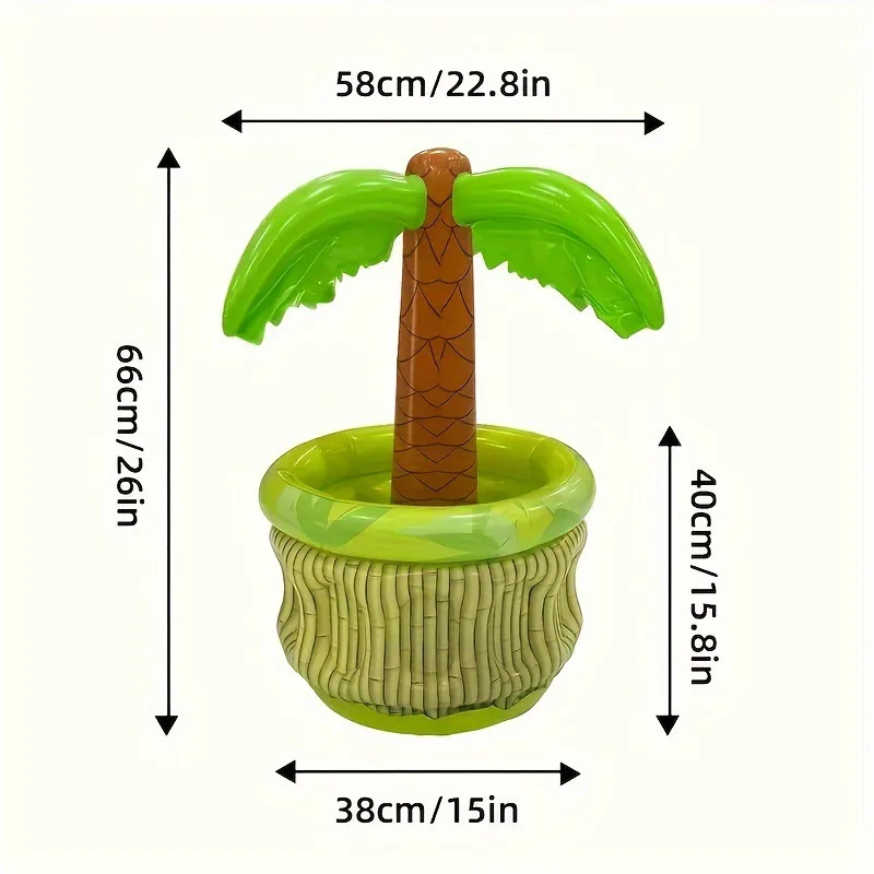 Sommer Strand Pool Party PVC Aufblasbare Palme Eis Eimer Kühler Getränkehalter Kinder Aufblasbare Spielzeug Kaktus Modell