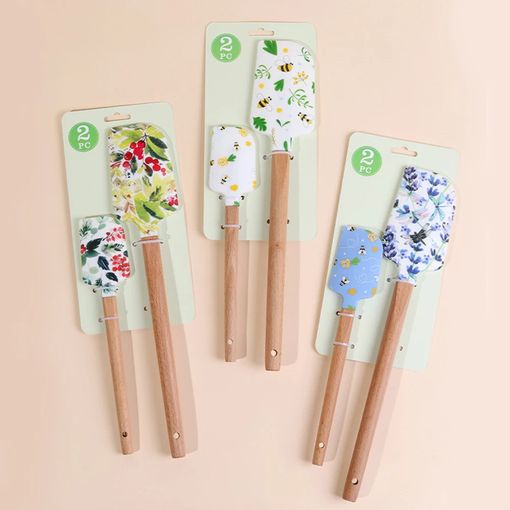 Silikonkuchencreme Spatel Mischspatulas zum Backen von Silikon -Geschirrspeichern Safer Lebensmittelqualität Silikonspatel für die Küche Verwendung